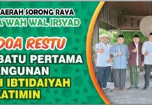 Peletakan Batu Pertama MI DDI Katimin Sorong